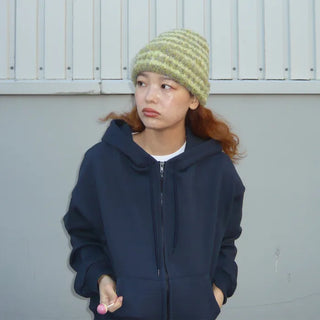 (Unisex) Washable Hooded Zip-Up