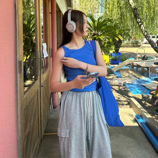 Side Shirring Tank Top