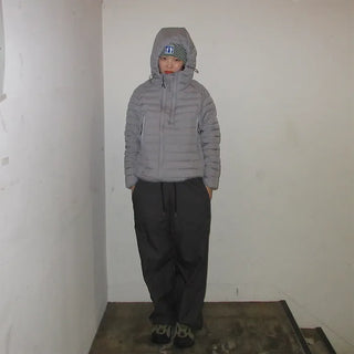 (Unisex) Hooded Padded Down Jacket