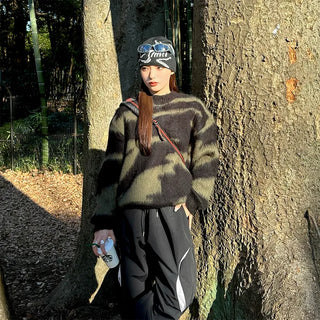 (Unisex) Nuance Shaggy Round Knitwear