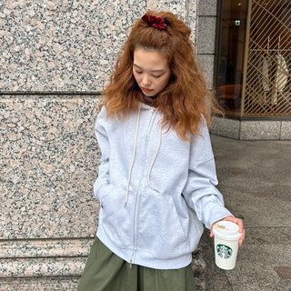 (Unisex) Cotton Hooded Zip-Up