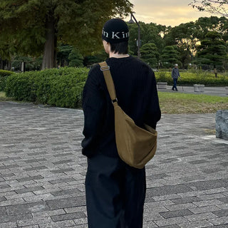 (Unisex) Suede Easy Crossbody Bag