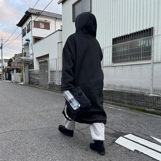 Hoodie Bomber Long Jacket