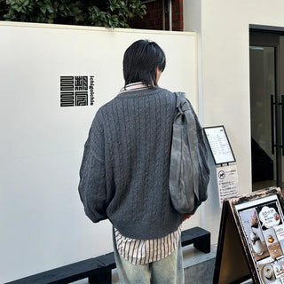 (Unisex) Oversized Cable Knit