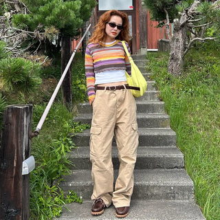Rainbow Cropped Knitwear