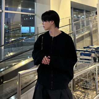 (unisex) Project Round Zip-Up Knit
