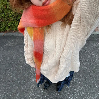 (Unisex) Cable Low Gauge Box Knit