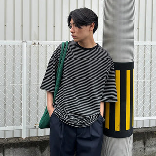 Washed border T-shirt