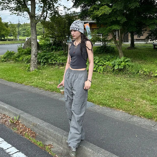 String cargo pants