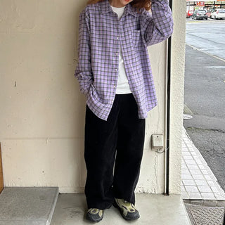 Corduroy pintuck pants
