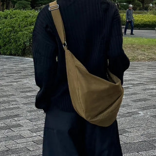 (Unisex) Suede Easy Crossbody Bag