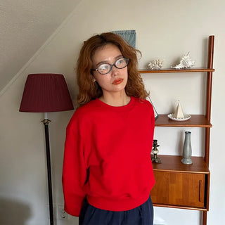 Voluminous Cropped Sweatshirt