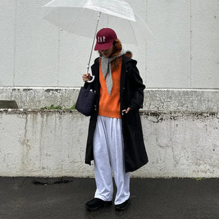 Side pintuck wide pants
