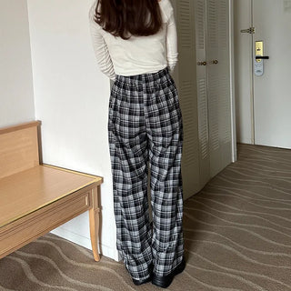 Checked Banding Pants