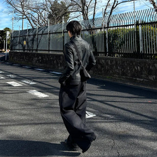 Vintage Y2K Vegan Leather Jacket