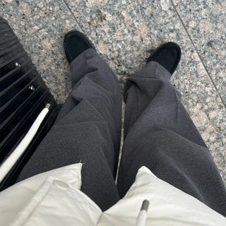 Pintuck wide slacks