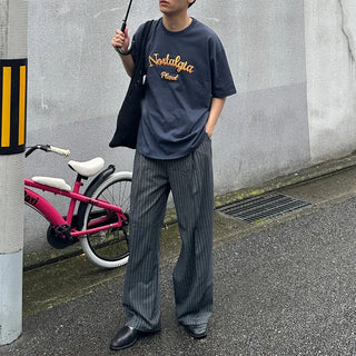 Low-stripe slacks