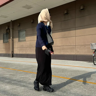 Simple ribbed cardigan