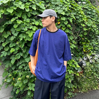 Washed border T-shirt