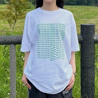 Front lettering T-shirt