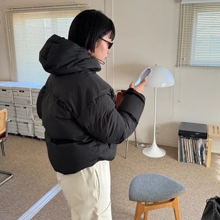 Big Hoodie String Padded Jacket