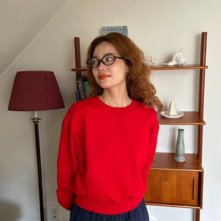 Voluminous Cropped Sweatshirt