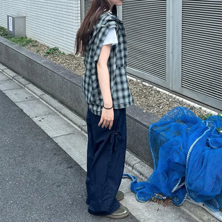 Sunday Check Hooded Vest