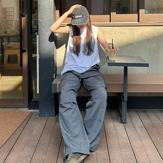 90's Oversized Sleeveless T-shirt