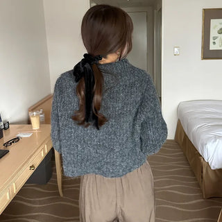 Double-zip ribbed cardigan