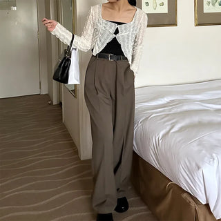Pintuck slacks