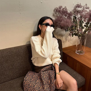 Oversized round knit