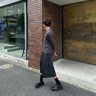 See-through round knit