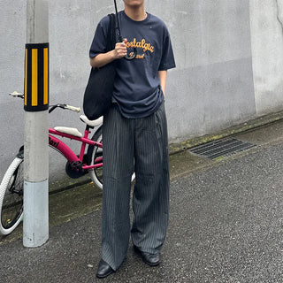 Low-stripe slacks