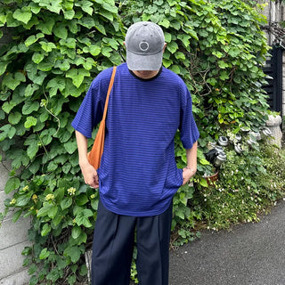 Washed border T-shirt