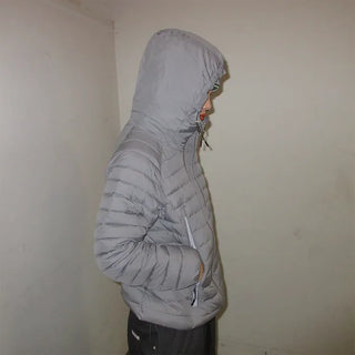 (Unisex) Hooded Padded Down Jacket