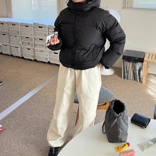 Big Hoodie String Padded Jacket