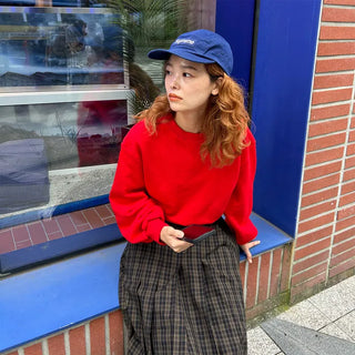 Voluminous Cropped Sweatshirt