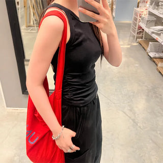 Side Shirring Tank Top