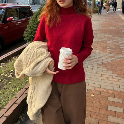 Soft turtleneck knit