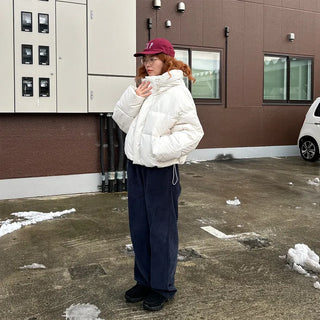 Cropped hooded jacket