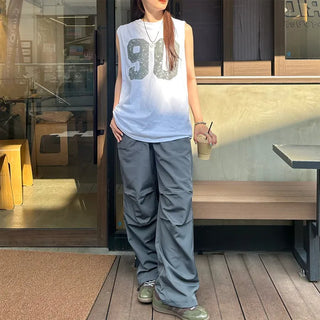 90's Oversized Sleeveless T-shirt