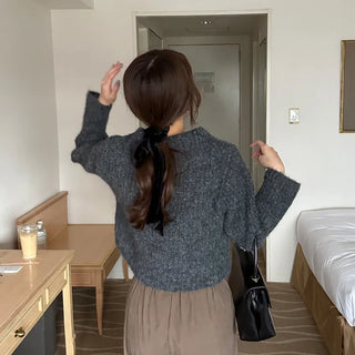 Double-zip ribbed cardigan