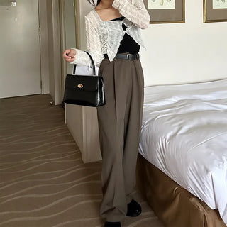 Pintuck slacks