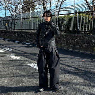 Vintage Y2K Vegan Leather Jacket