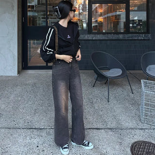 Two-line cropped zip hoodie