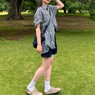 Bright check shirt