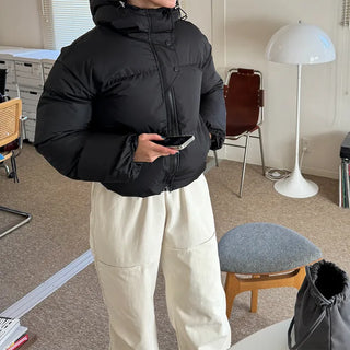 Big Hoodie String Padded Jacket