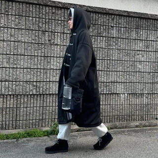 Hoodie Bomber Long Jacket