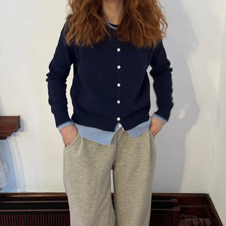 (Unisex) Double-Layered Cardigan