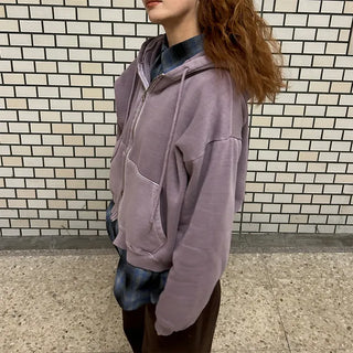 Pigmented Double Zip Hoodie